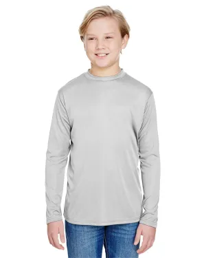 A4 NB3165 Youth Long Sleeve Cooling Performance Crew Shirt