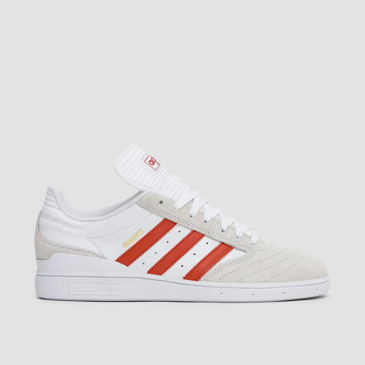 adidas Busenitz Shoes - Footwear White/Bet Scarlet/Gold Metallic