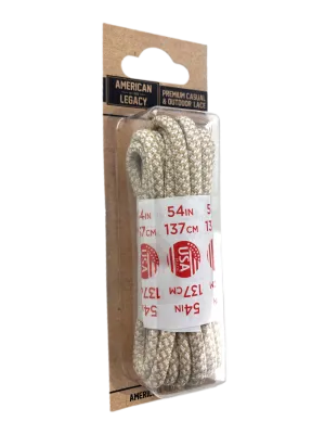 American Legacy ® Premium Rope Laces | Ivory/Sand Diamondback