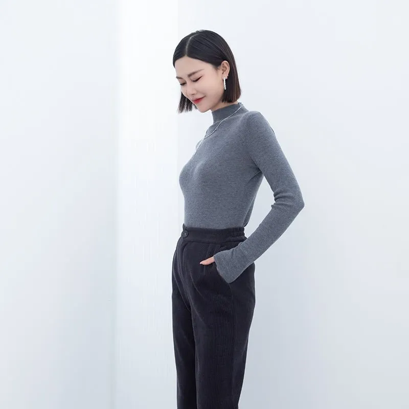 Black Slim Cashmere Sweater