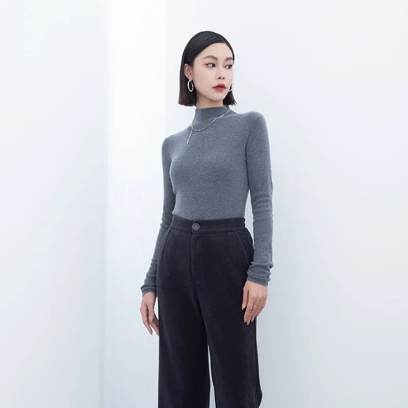 Black Slim Cashmere Sweater