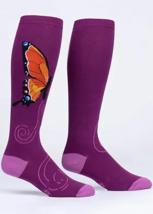 Butterfly Wings Stretch-It Knee Socks