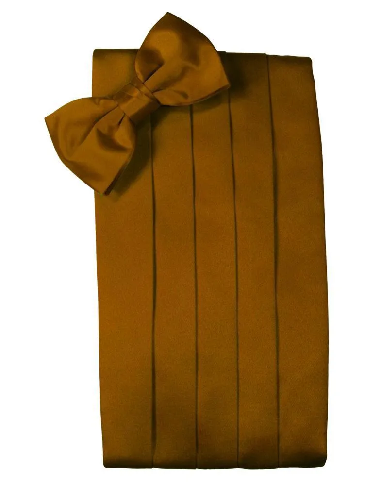 Cognac Luxury Satin Cummerbund