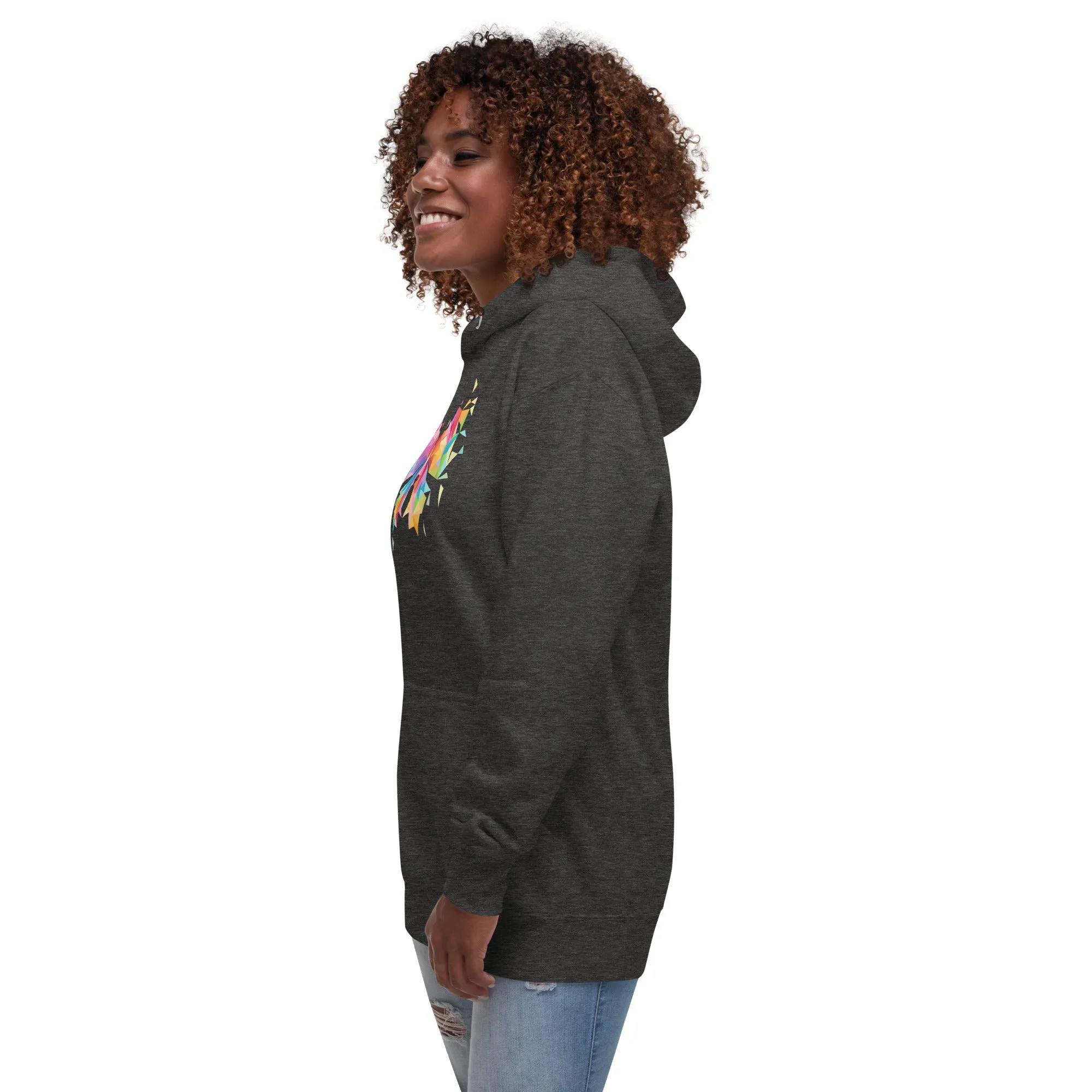 Colorful Butterfly Geometric - Unisex Hoodie, comfy, soft, fun, cute