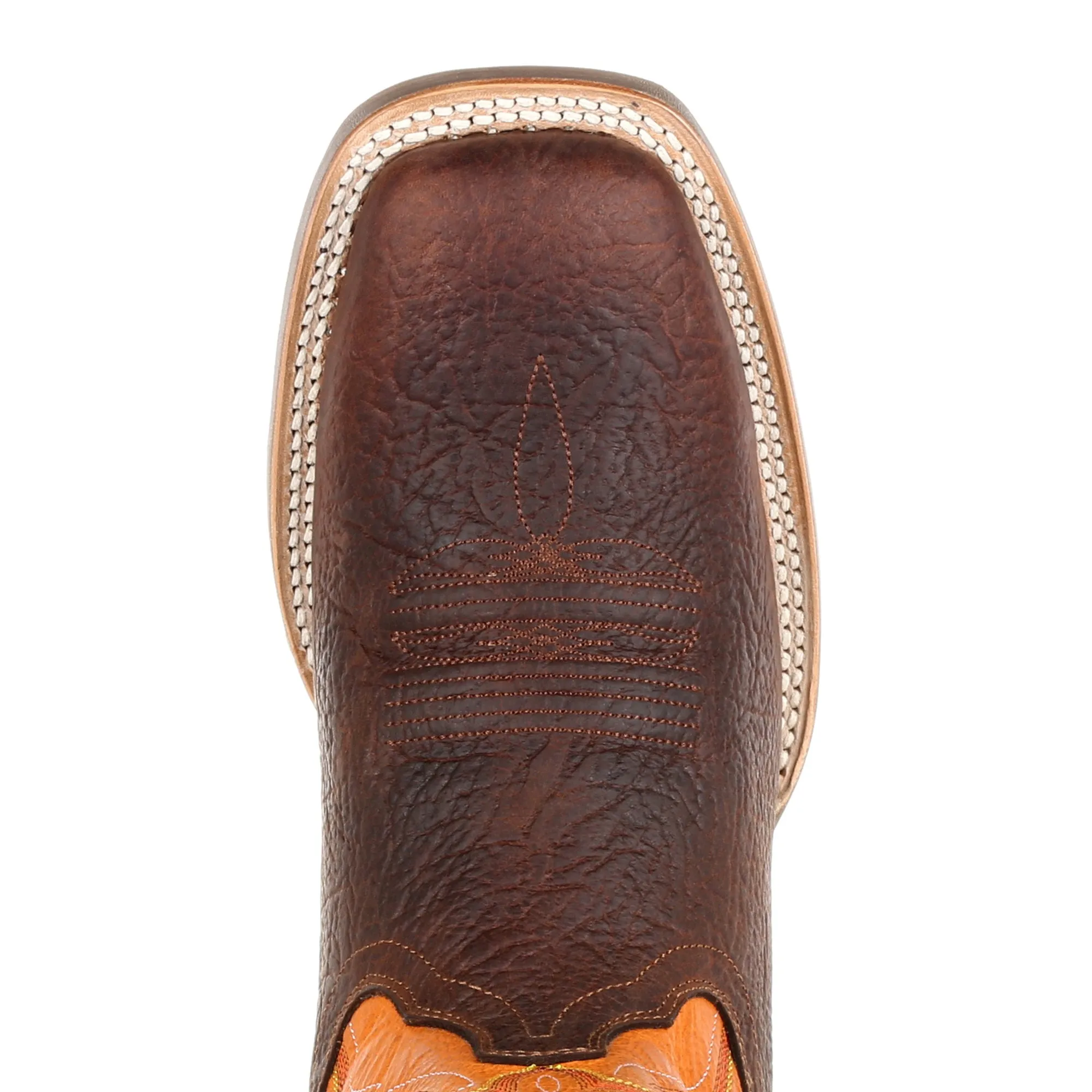 Durango Mens Bay/Orange Leather Rebel Pro Cowboy Boots