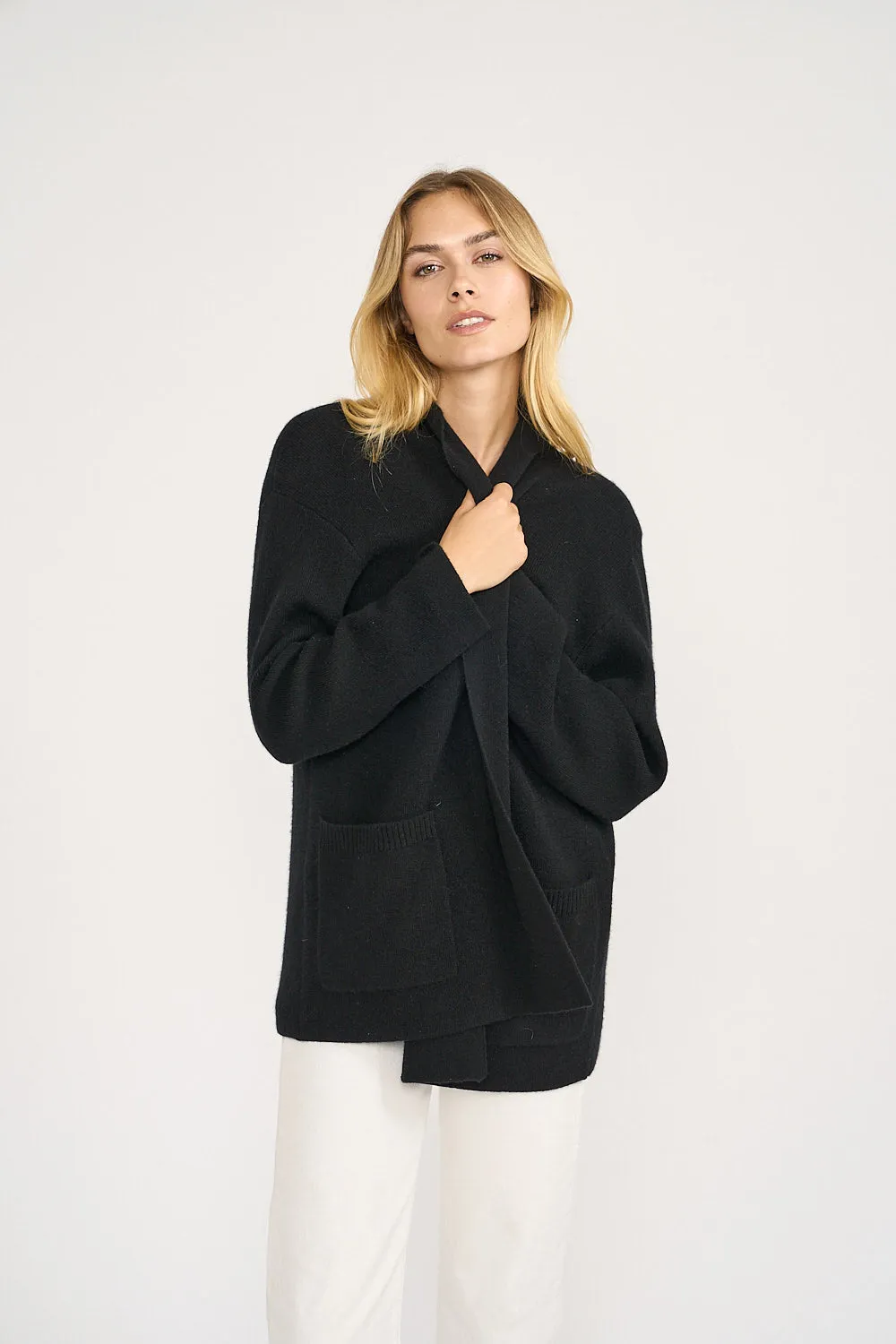 Eliza Cashmere Wrap - Black