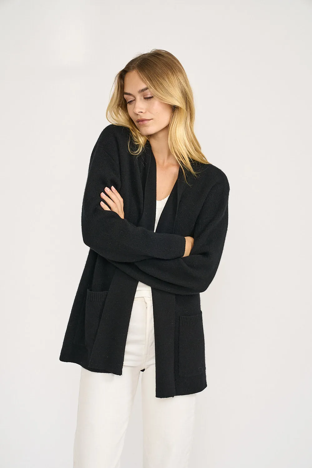 Eliza Cashmere Wrap - Black