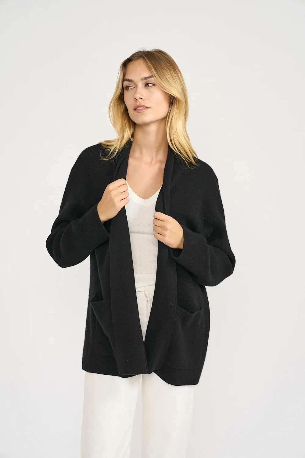 Eliza Cashmere Wrap - Black