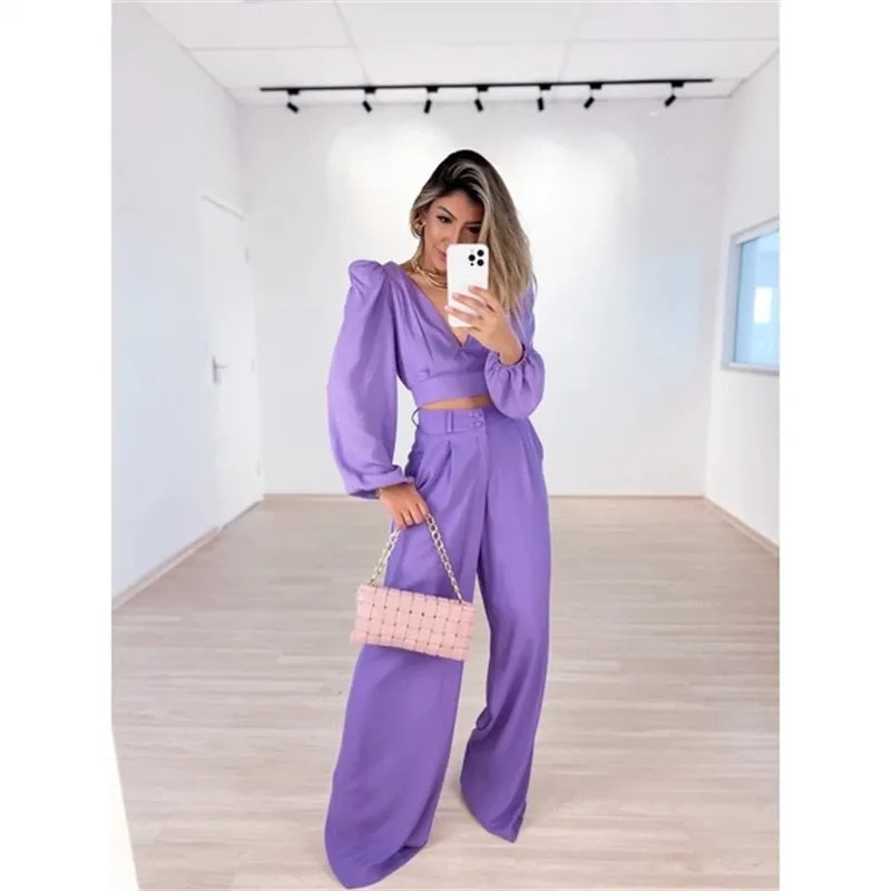 Esmée | Purple two-piece set