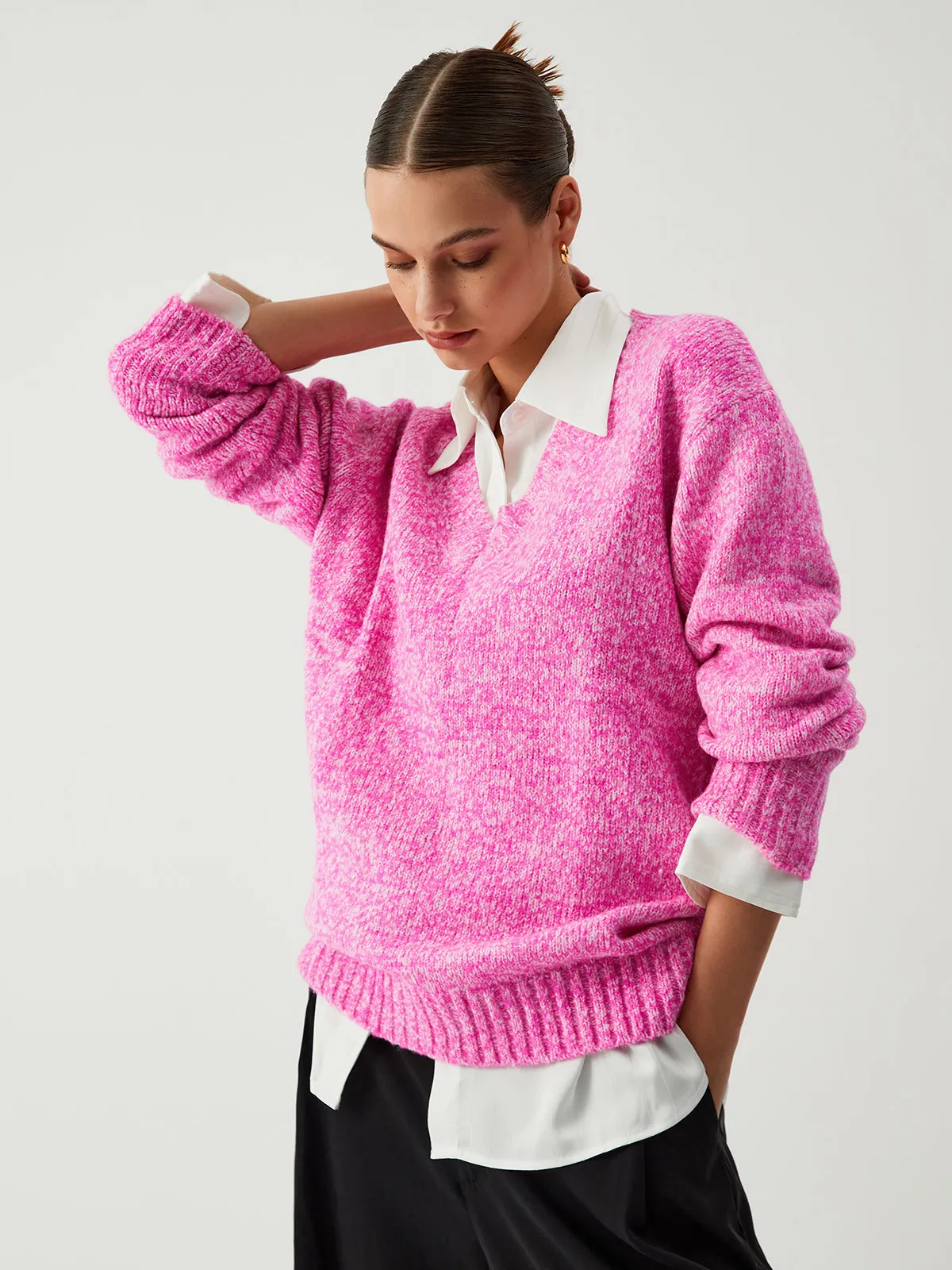 Fell In Graceful Love Oversized Sweater