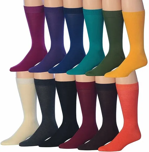 Funny Faces Striped Crew Socks - 12 Pairs