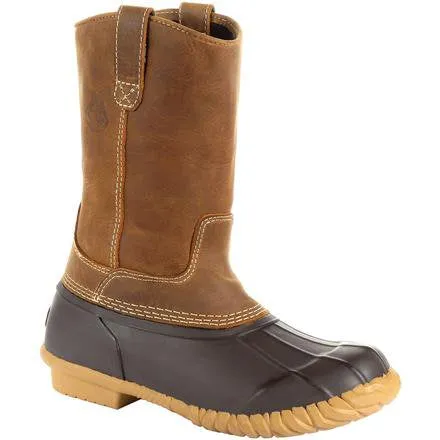 Georgia Boot Marshland Unisex Pull-On Duck Boot/Brown