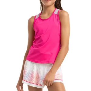 Girl's Tiebreak Tennis Tank Shocking Pink