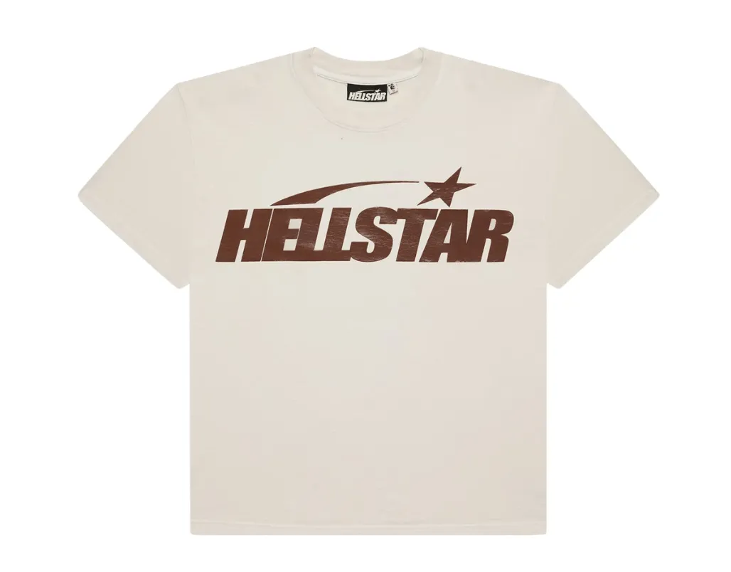 HS Classic T-Shirt (Gel Print) 'White/Brown'