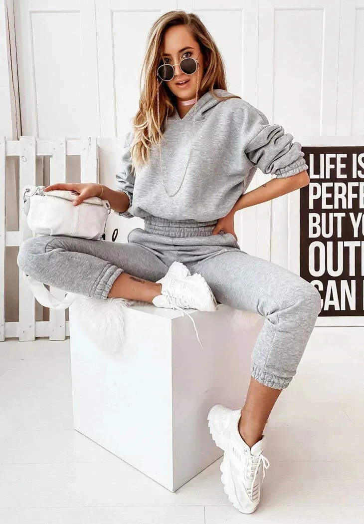 Ivyshape | Casual Winter Sportswear Tracksuit Set for Women