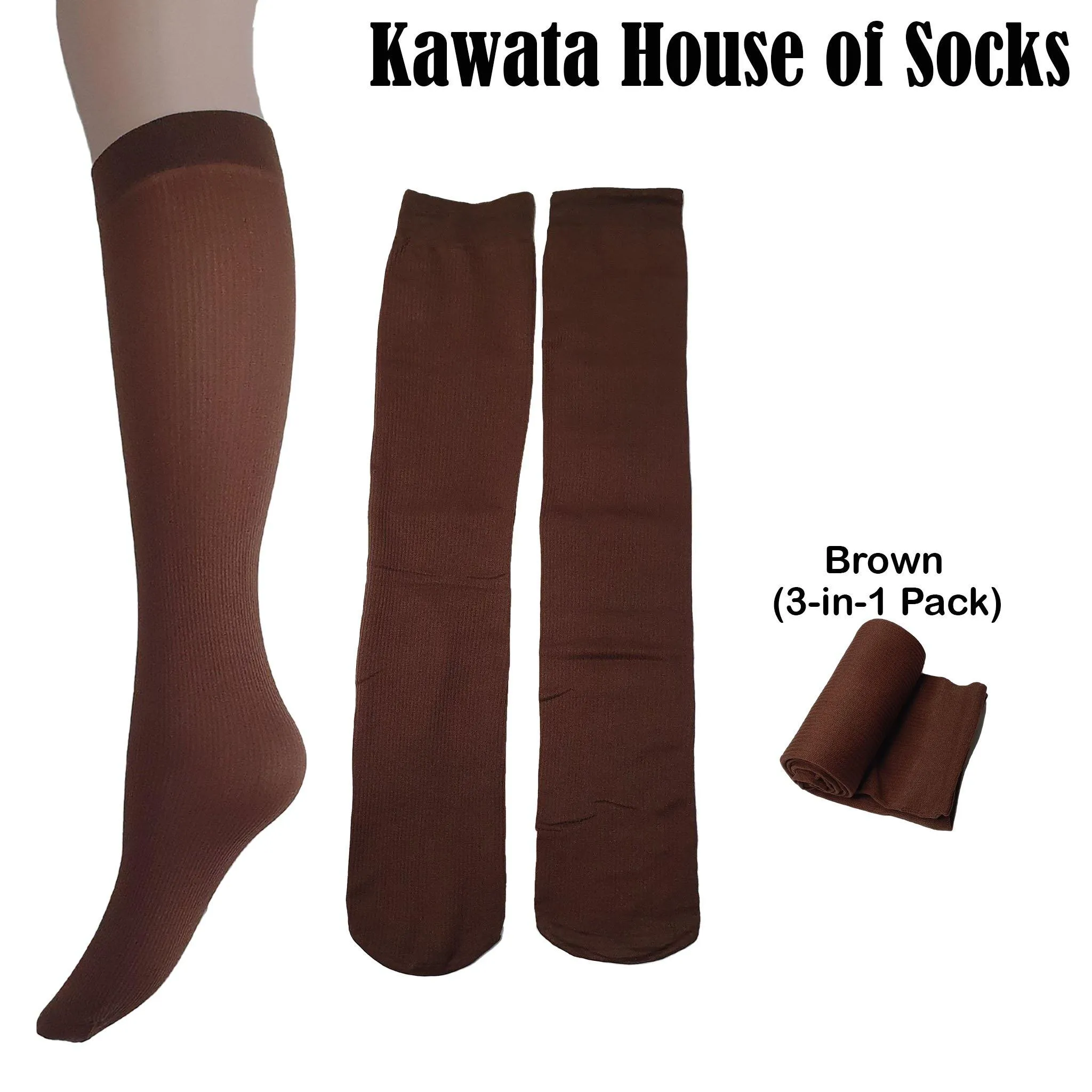 Knee High Candy Socks (3-in-1) / Nylon Knee High Socks