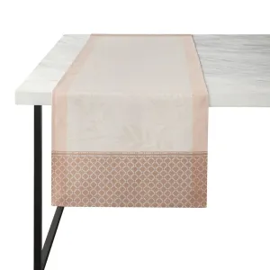 Le Jacquard Francais Table Runner "Jardin d'Eden" Soft Pink