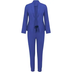 Lena | Slim-fit blazer and pants set in solid color