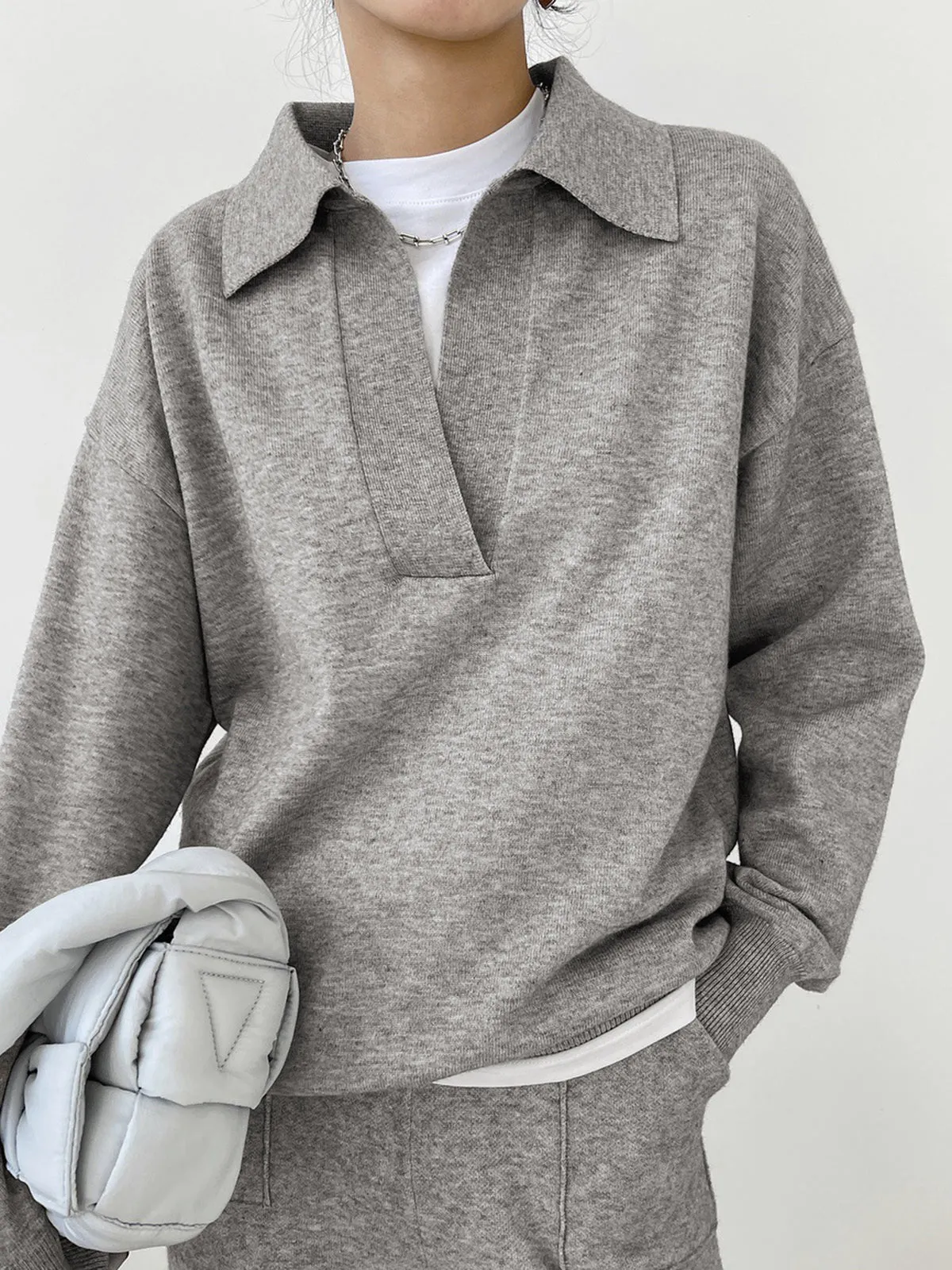 Let's Get Graceful Cosy Polo Sweater