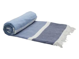 Luxurious Turkish Cotton Beach Towel (95x175cm) - Sky Colour