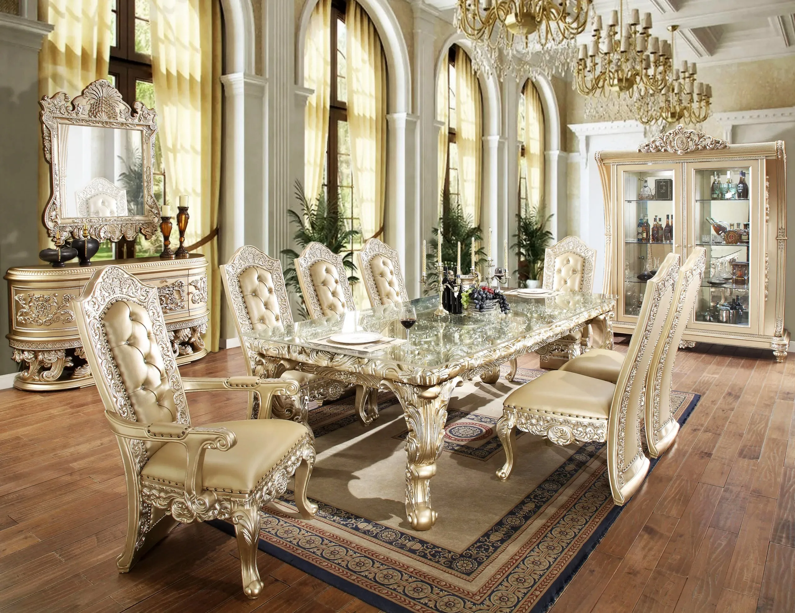 Luxury European Royal Dining Table Set