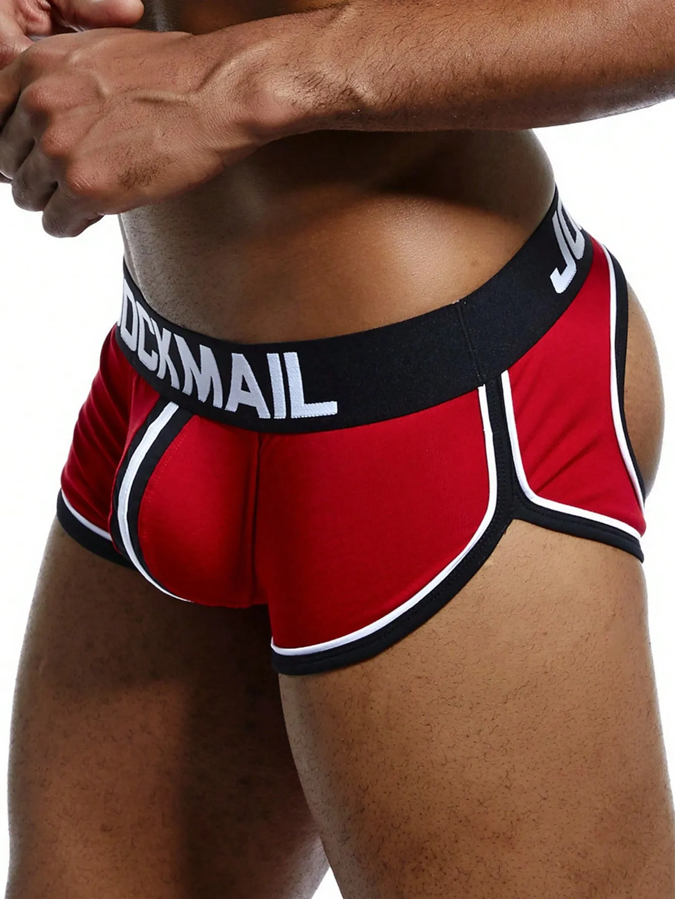 Men Sexy Butt-Exposing Underwear, Comfortable Sports Fitness Boxer Briefs