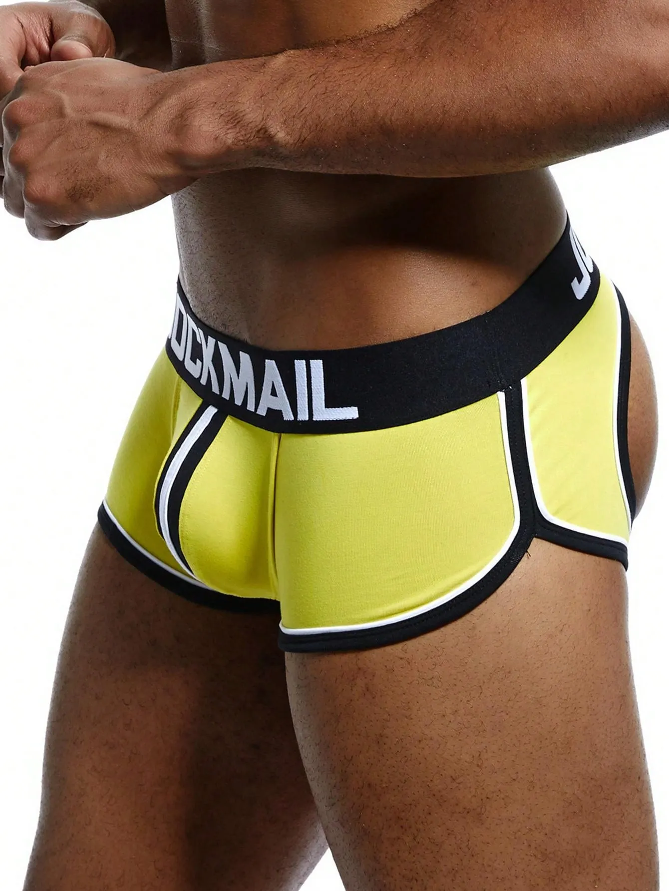 Men Sexy Butt-Exposing Underwear, Comfortable Sports Fitness Boxer Briefs