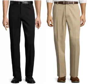 Men's classic fit front pants