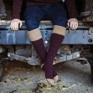 Men's Donegal Wool Welly Sock