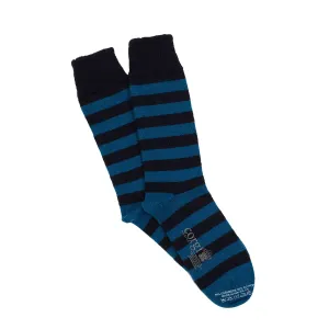 Men's Striped Cashmere Blend Socks