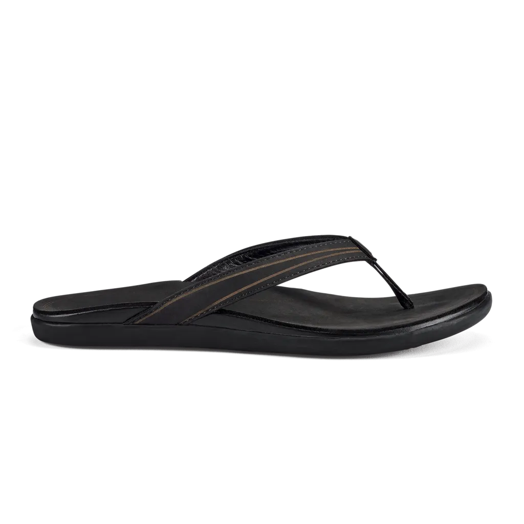 Olukai Women's Aukai Sandals- Black/Black