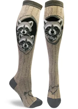 Raccoons' Den Knee Socks