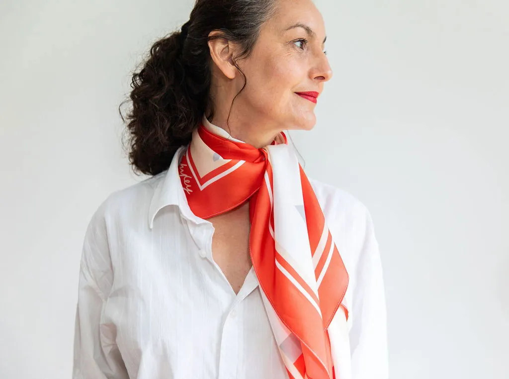 Roman Holiday print | smart subtle Silk Scarf