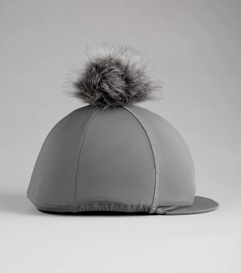 *SALE* Hat Silk with PomPom (Grey)