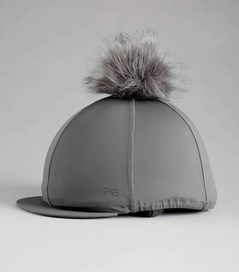 *SALE* Hat Silk with PomPom (Grey)