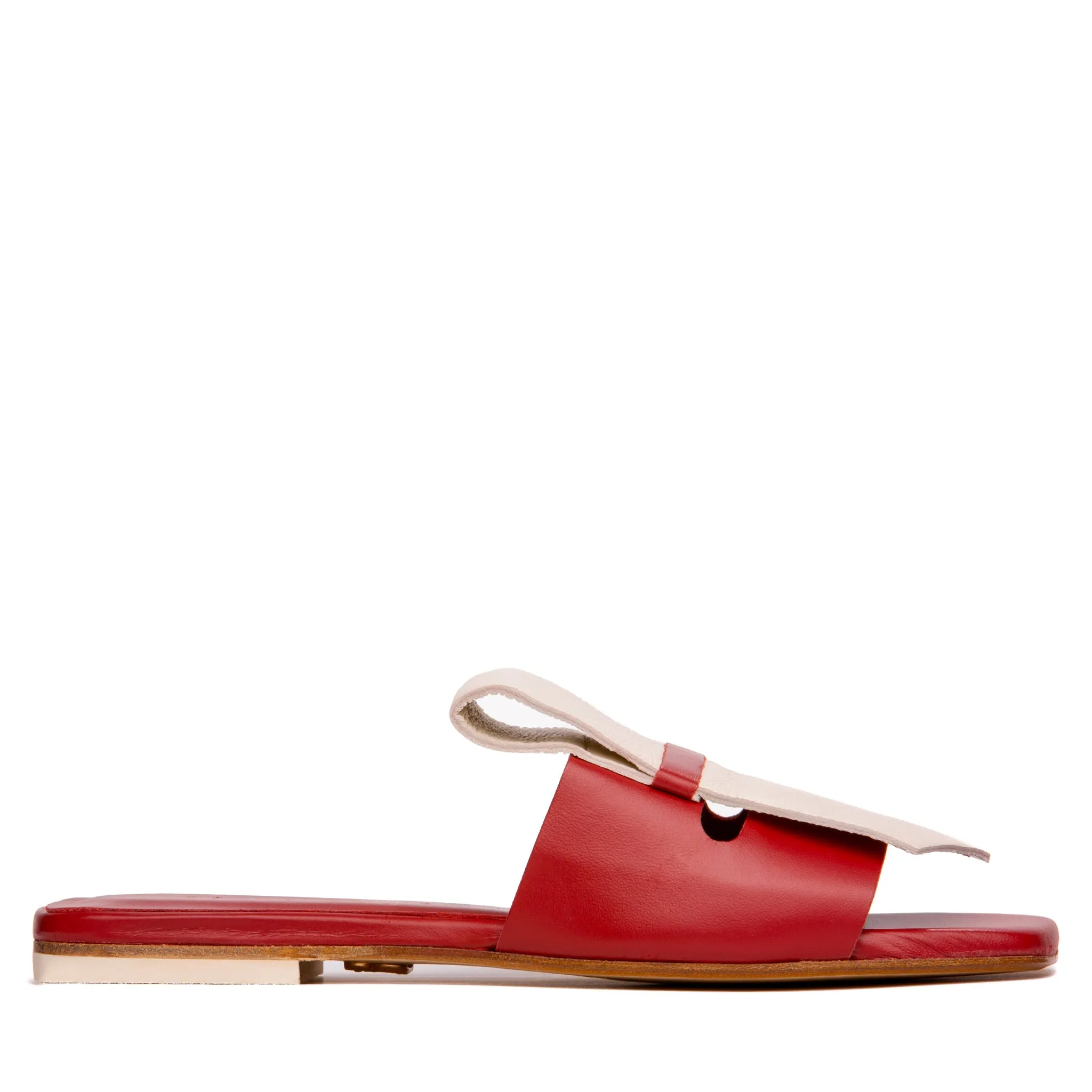 Sandra Soft Leather Flat Sandal