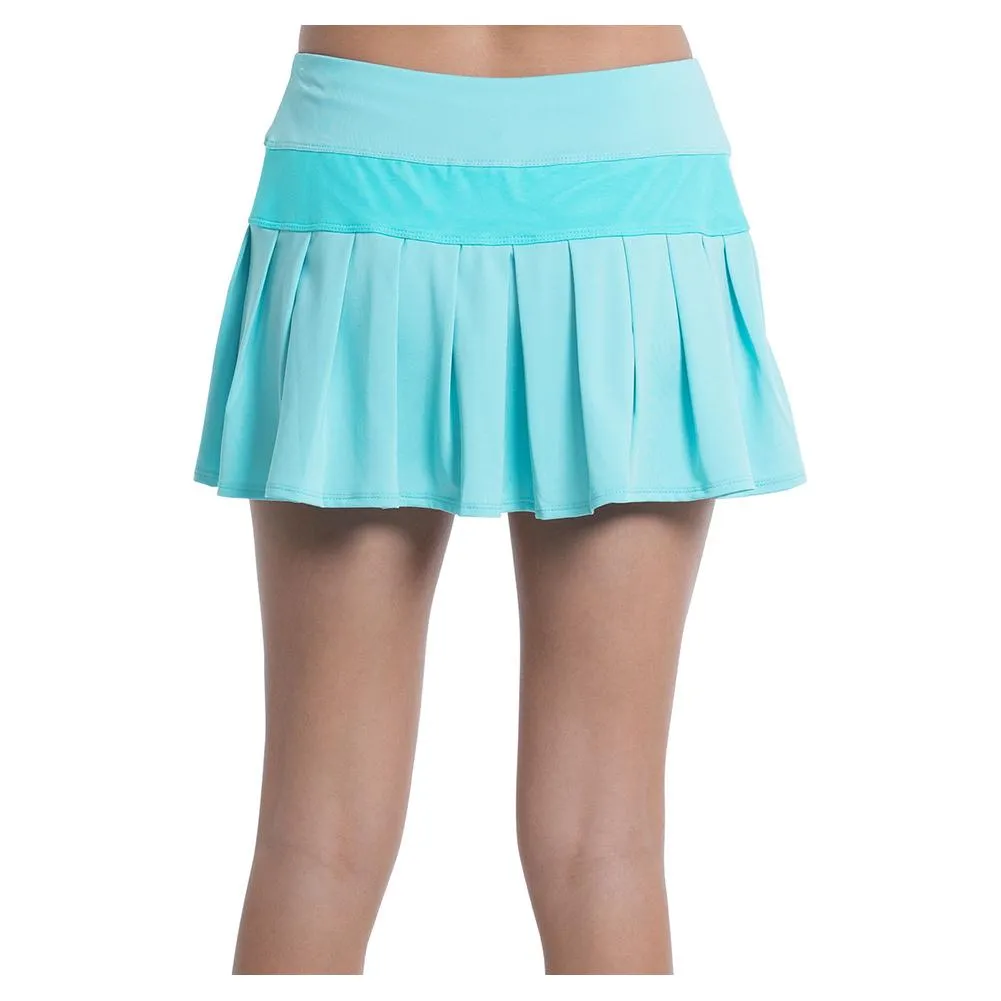 Women's Box Pleat Tennis Skort Cool Blue