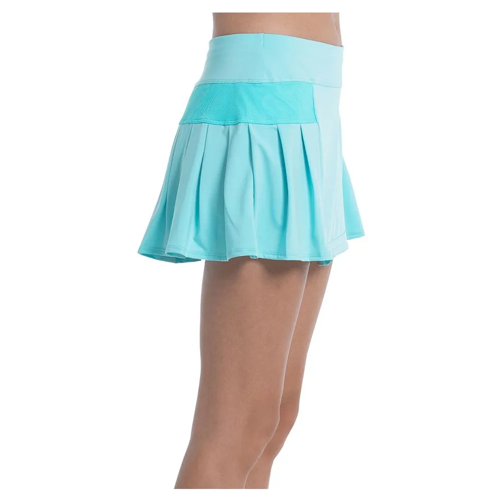 Women's Box Pleat Tennis Skort Cool Blue